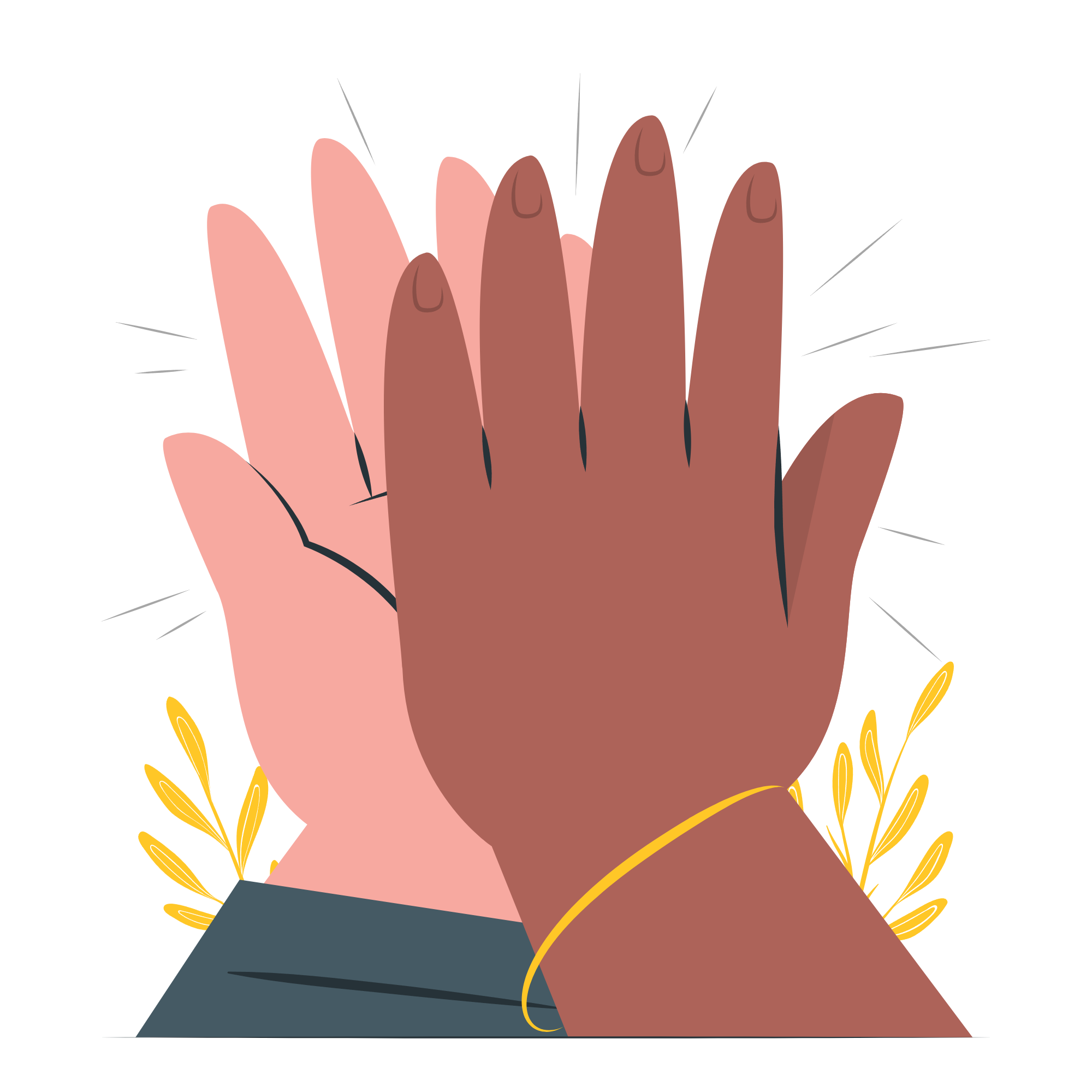 high five hands-cuate Acompañamiento